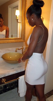 Chubby ebony chicks with